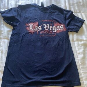 Gildan Las Vegas Graphic Tee - Dark Blue and Red